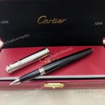 Wholesale Copy Cartier Diabolo Rollerball Pen Silver & Black